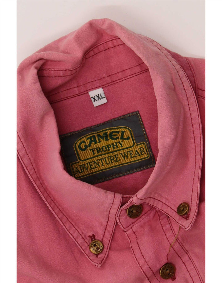 Camel Active Mens Short Sleeve Shirt 2XL Pink