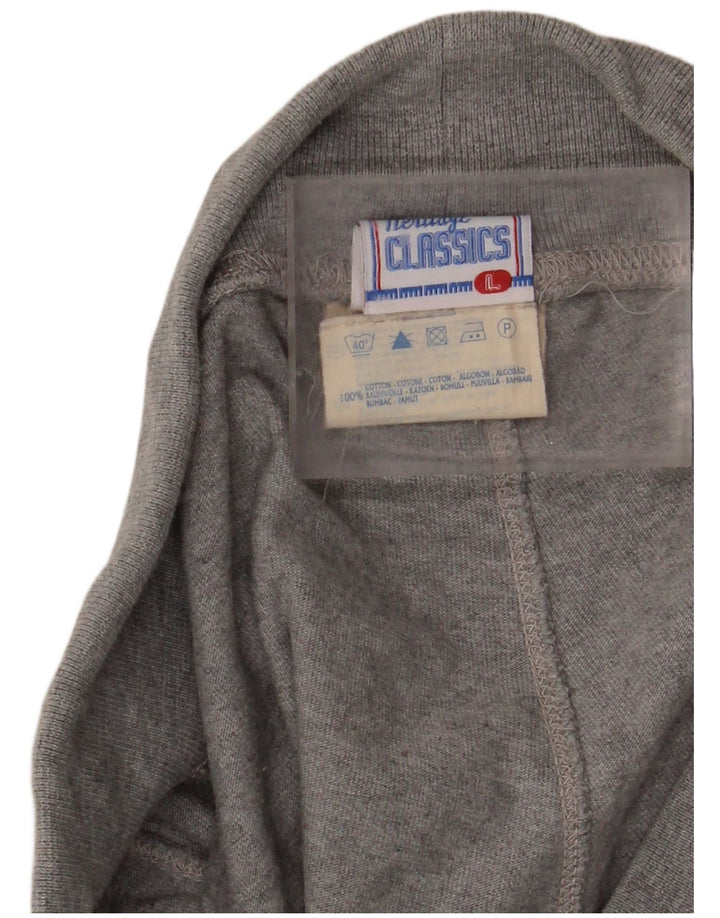 CHAMPION Womens Tracksuit Trousers Joggers UK 16 Large Grey Cotton