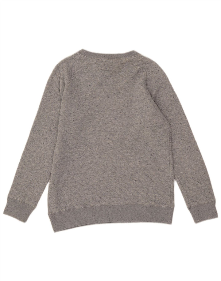 Jack Wills Womens Oversized Sweatshirt Jumper UK 8 Small Grey Cotton
