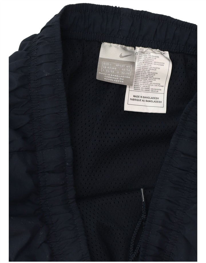 NIKE Mens Tracksuit Trousers Joggers UK 42/44 Large  Navy Blue Polyester