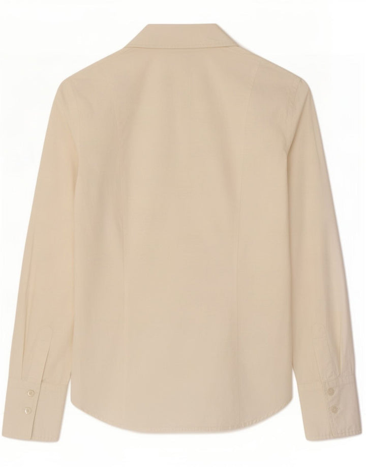 Benetton Womens Pullover Shirt UK 10 Small White