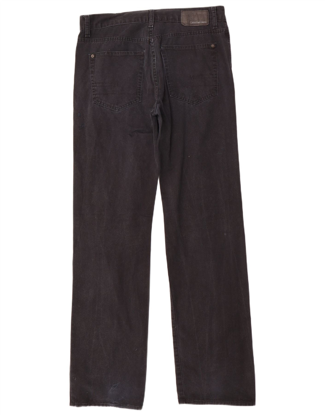 Calvin Klein Mens Straight Jeans W33 L34 Navy Blue Cotton