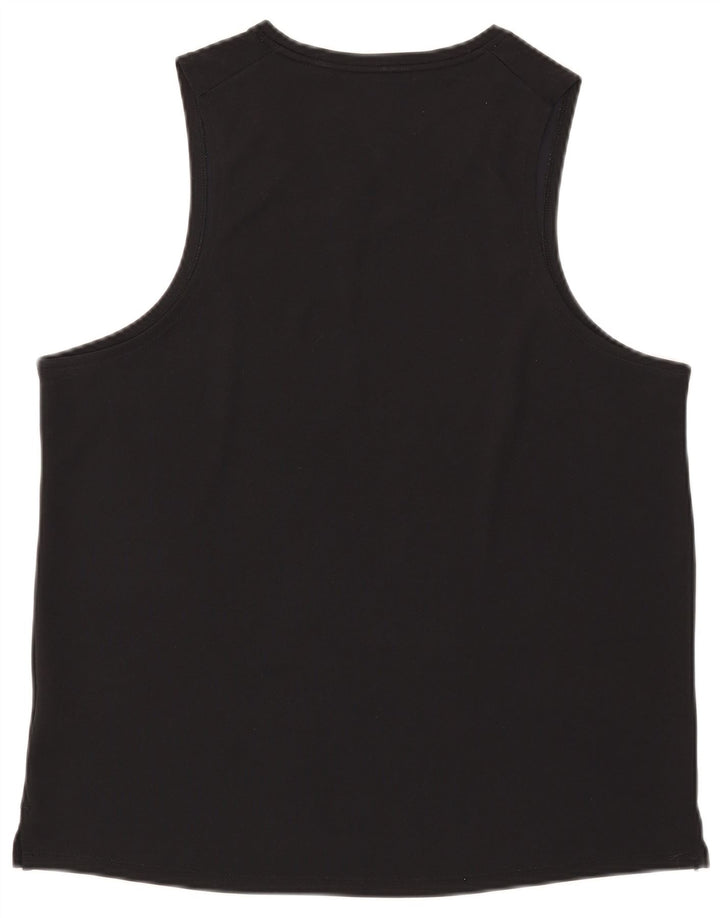 Nike Womens Dri Fit Vest Top UK 16 Large Black Polyester