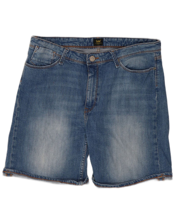 Lee Womens Boyfriend Short Denim Shorts W32 Large Blue Cotton