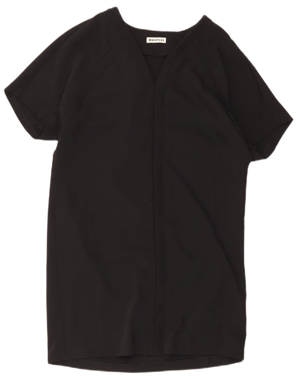 Whistles Womens Oversized Shift Dress UK 12 Medium Black Polyester