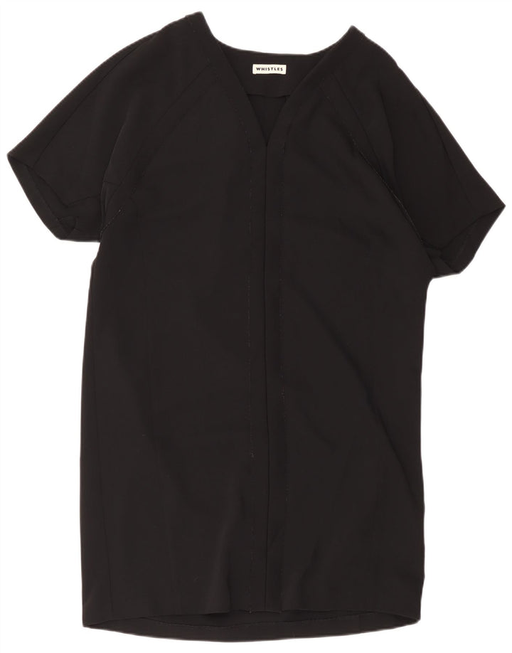 Whistles Womens Oversized Shift Dress UK 12 Medium Black Polyester