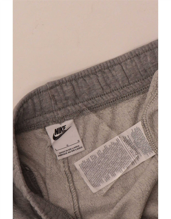 Nike Mens Tracksuit Trousers Joggers Large  Grey Cotton