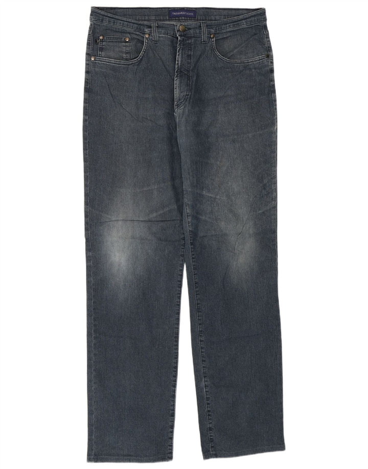 Trussardi Mens Straight Jeans W38 L34 Blue