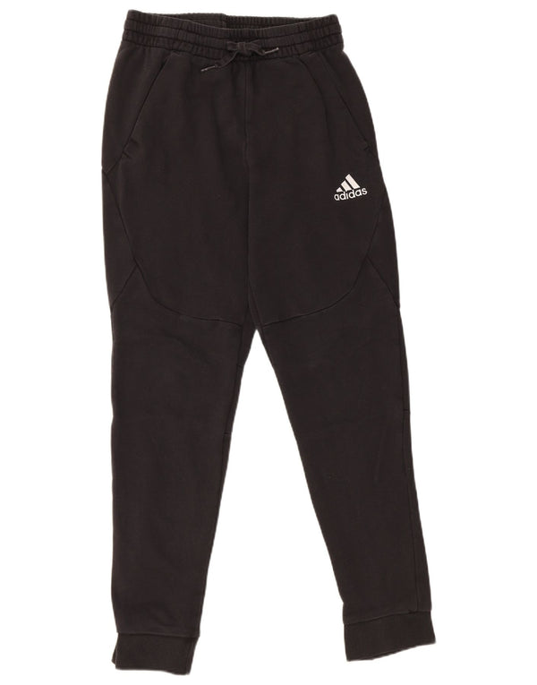 Adidas Mens Tracksuit Trousers Joggers Small Black Cotton