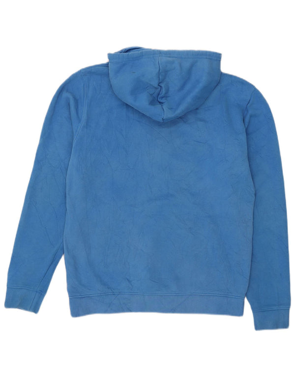 Adidas Mens Hoodie Jumper Medium Blue Cotton