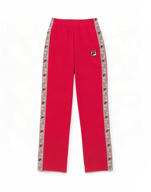 Fila Womens Graphic Tracksuit Trousers UK 6 XS Pink Colourblock