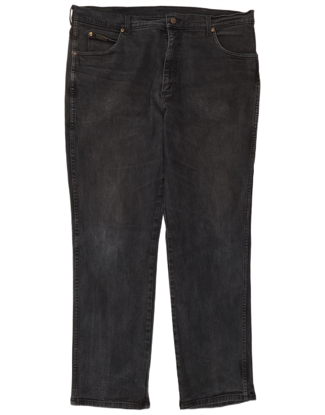 WRANGLER Mens Texas Stretch Straight Jeans W40 L34 Grey Cotton