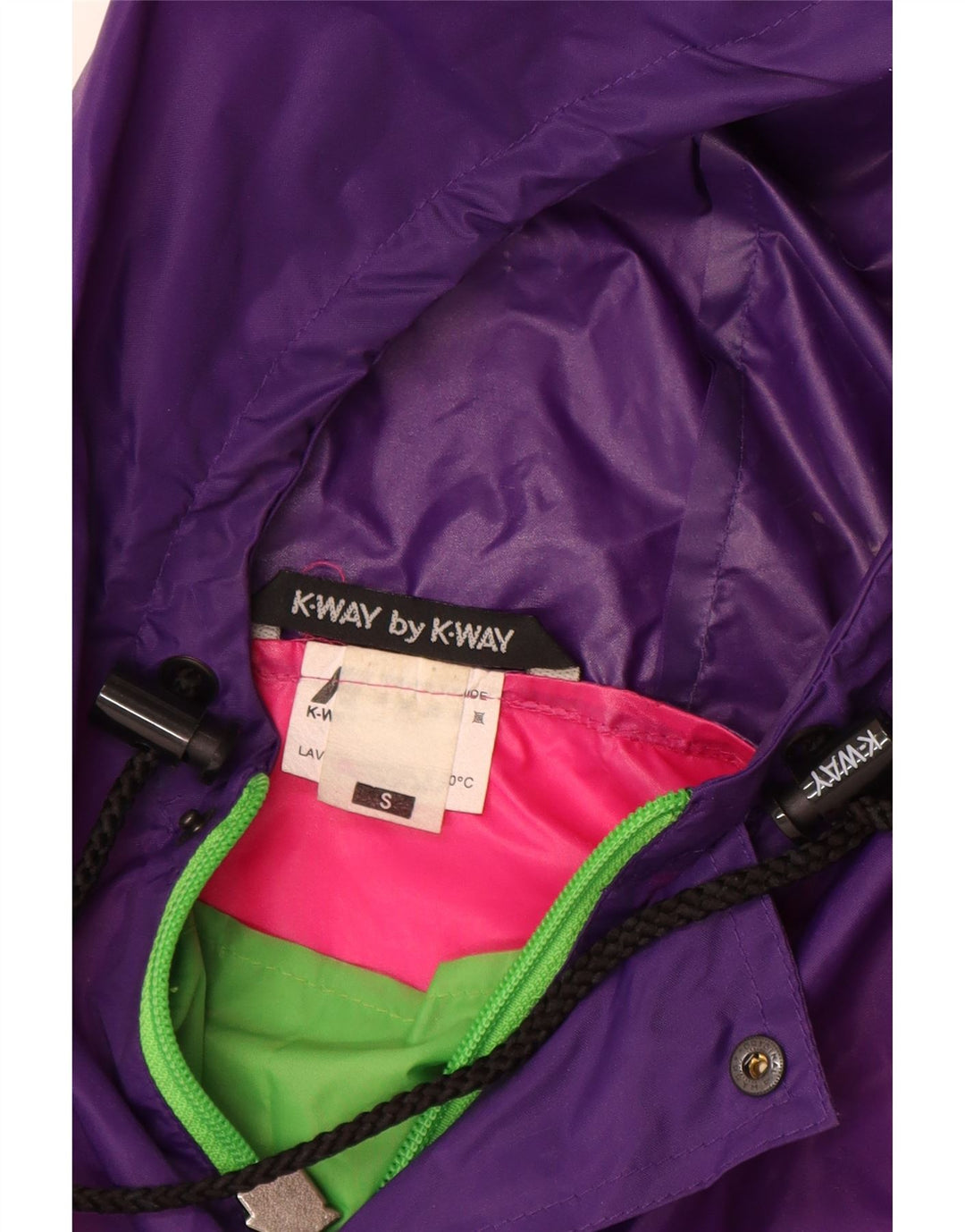 K-Way Mens Pullover Rain Jacket UK 36 Small Multicoloured Colourblock