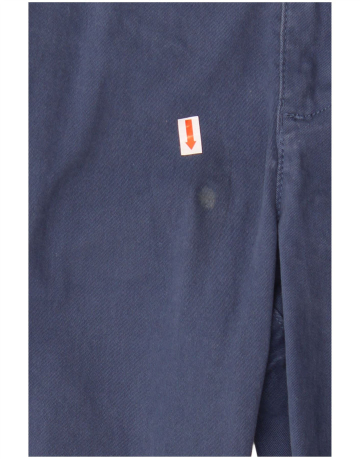 PENGUIN Mens Slim Chino Trousers W34 L32 Navy Blue Cotton
