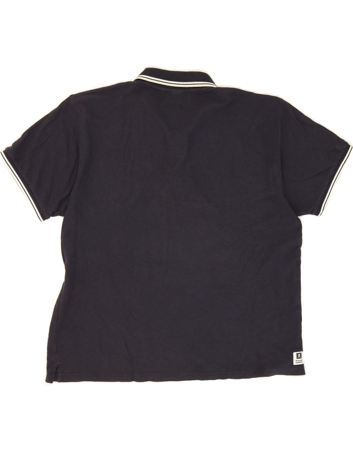 PICKWICK Mens Polo Shirt 2XL Navy Blue Cotton Vintage Pickwick and Second-Hand Pickwick from Messina Hembry 