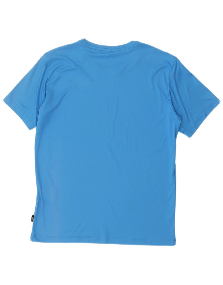 Jack Wolfskin Mens T-Shirt Top UK 38 Small Blue Polyester
