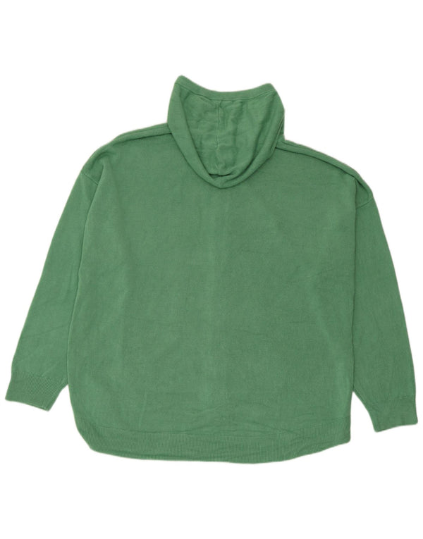 Marks & Spencer Womens Hooded Oversized Cardigan Sweater UK 18 XL Green