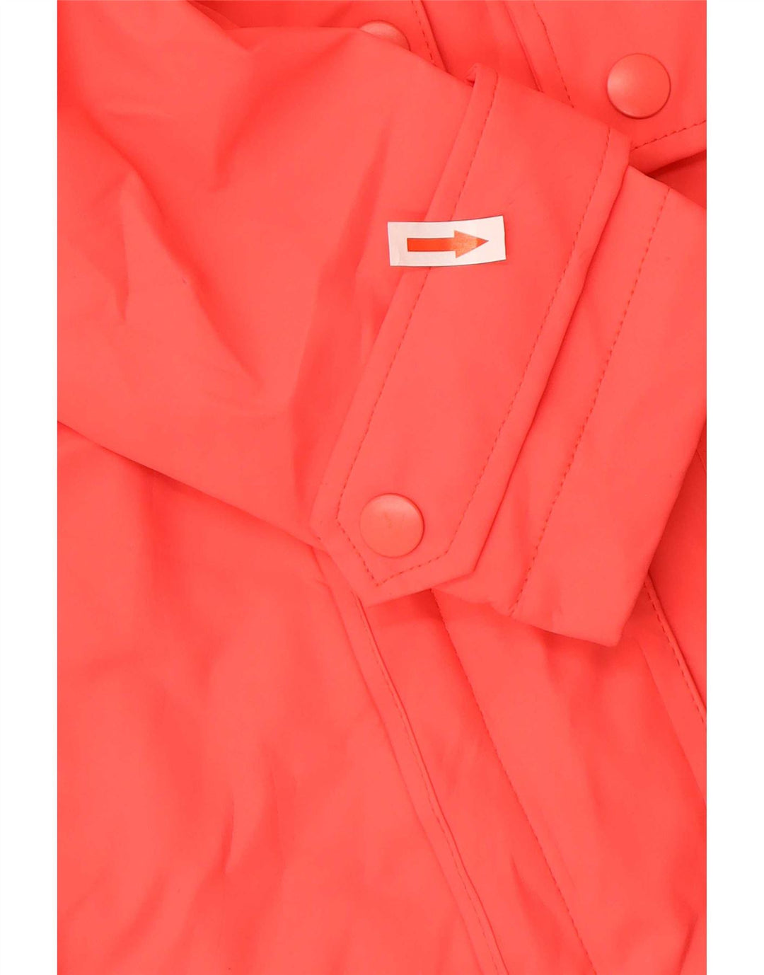 Marks & Spencer Womens Hooded Oversized Rain Jacket UK 8 Small Orange