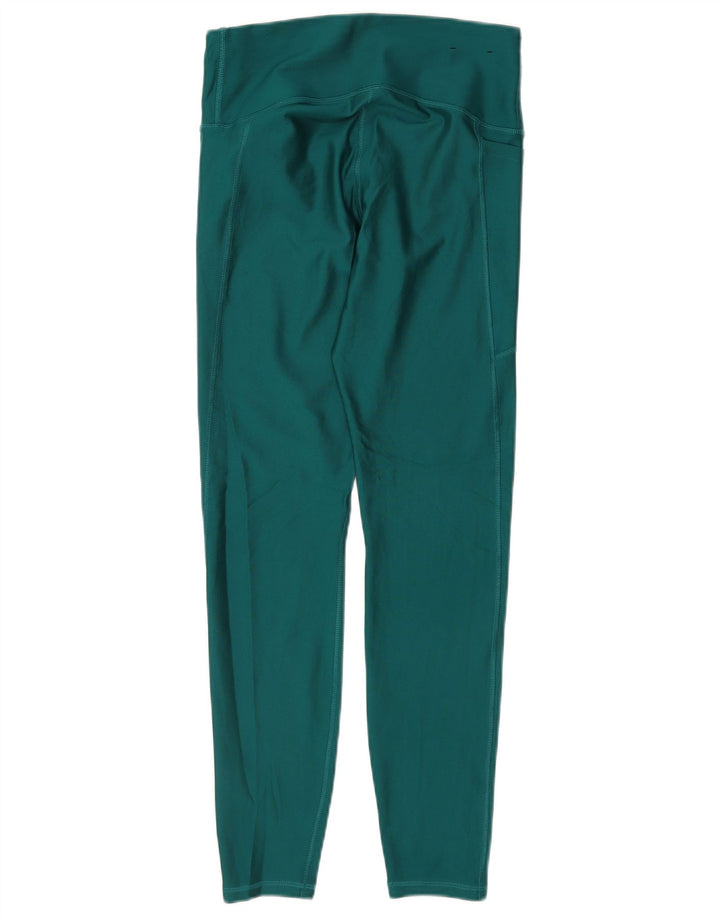 UNDER ARMOUR Womens Leggings UK 12 Medium  Green Polyester