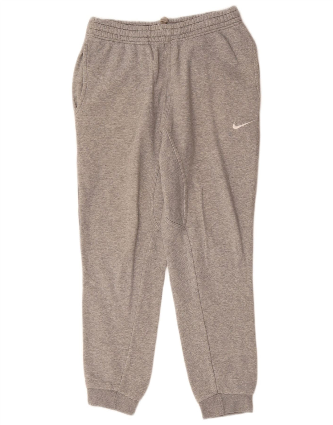 NIKE Mens Tracksuit Trousers Joggers Small Grey Cotton