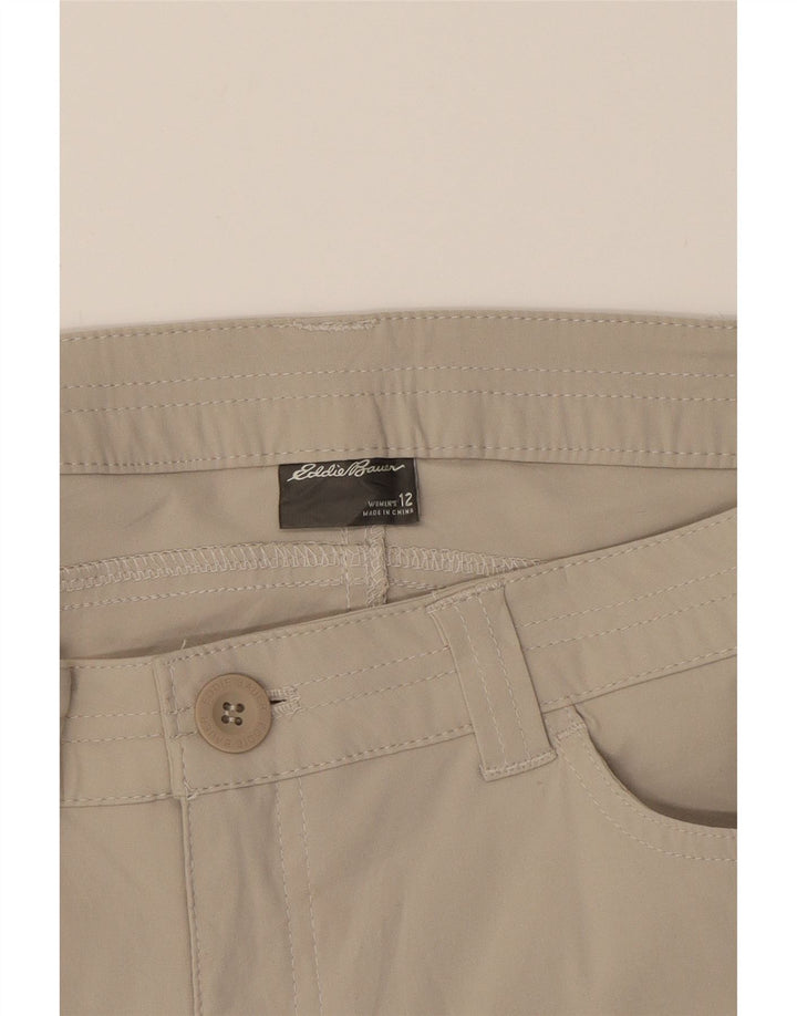 EDDIE BAUER Womens Cargo Shorts US 12 Large W34  Beige Nylon Vintage Eddie Bauer and Second-Hand Eddie Bauer from Messina Hembry 