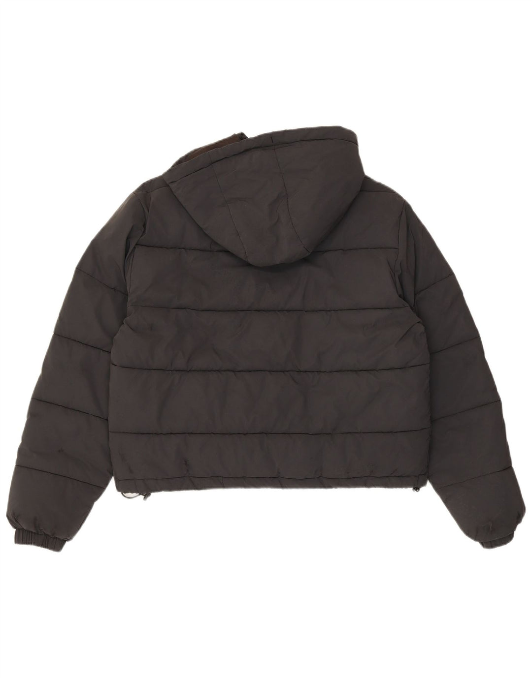 Ellesse Womens Hooded Oversized Padded Jacket UK 8 Small Black Nylon