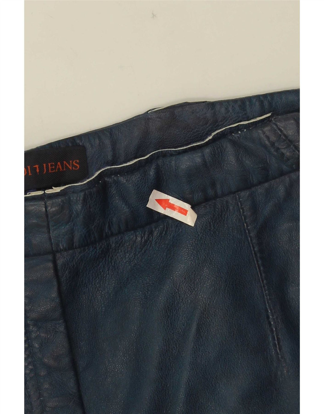 Trussardi Womens Leather Shorts W30 Medium Navy Blue