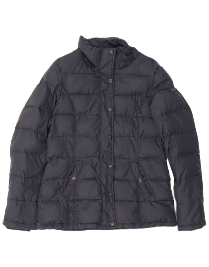 Slam Womens Padded Jacket UK 14 Medium Navy Blue Polyamide