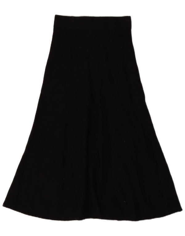 Marks & Spencer Womens High Waist A-Line Skirt UK 10 Small W26 Black