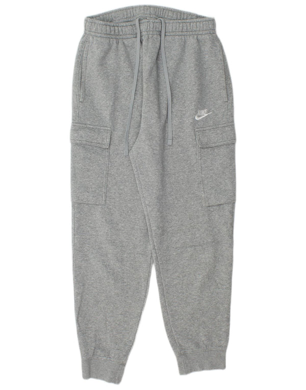 NIKE Mens Cargo Tracksuit Trousers Joggers Medium  Grey Cotton