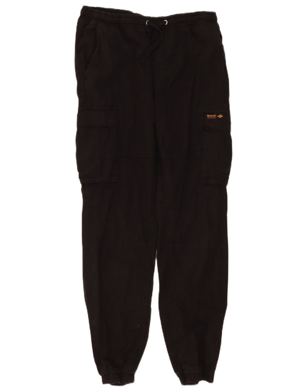 Bench Mens Joggers Cargo Trousers Large W34 L30 Black