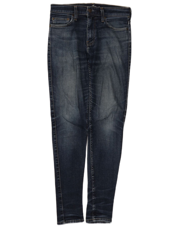 Hollister Womens Skinny Jeans W30 L30 Navy Blue Cotton