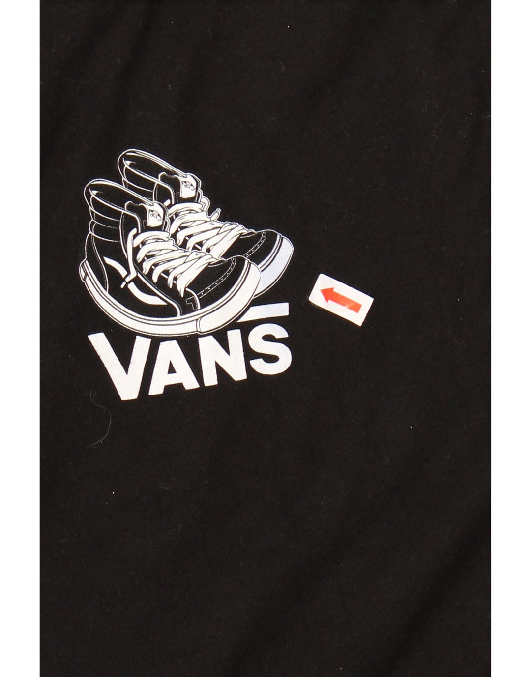 VANS Mens Classic Fit Graphic T-Shirt Top XL Black Cotton