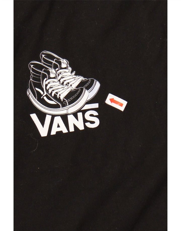 VANS Mens Classic Fit Graphic T-Shirt Top XL Black Cotton