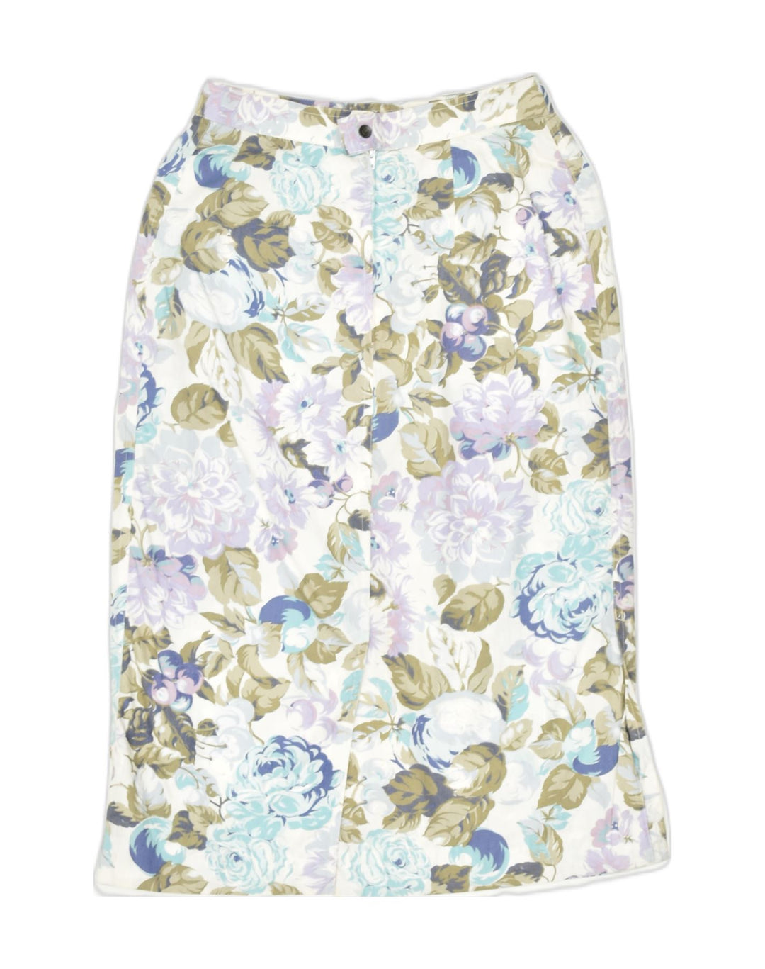 VINTAGE Womens Maxi Skirt W26 Small Multicoloured Floral | Vintage | Thrift | Second-Hand | Used Clothing | Messina Hembry 
