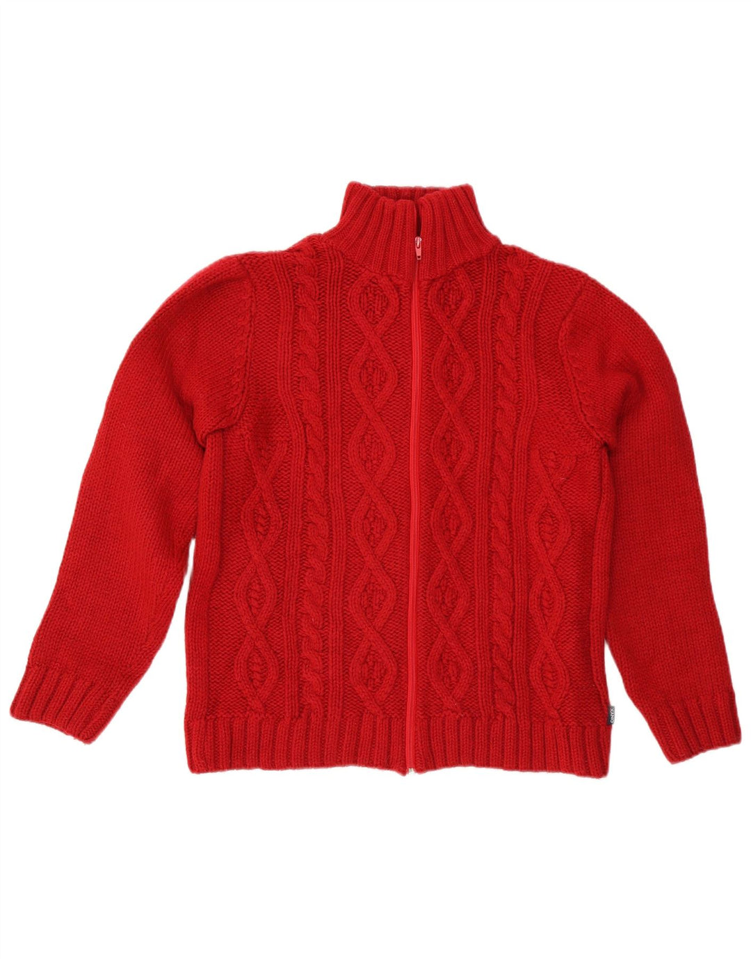 Onyx Womens Cardigan Sweater UK 14 Large Red Acrylic
