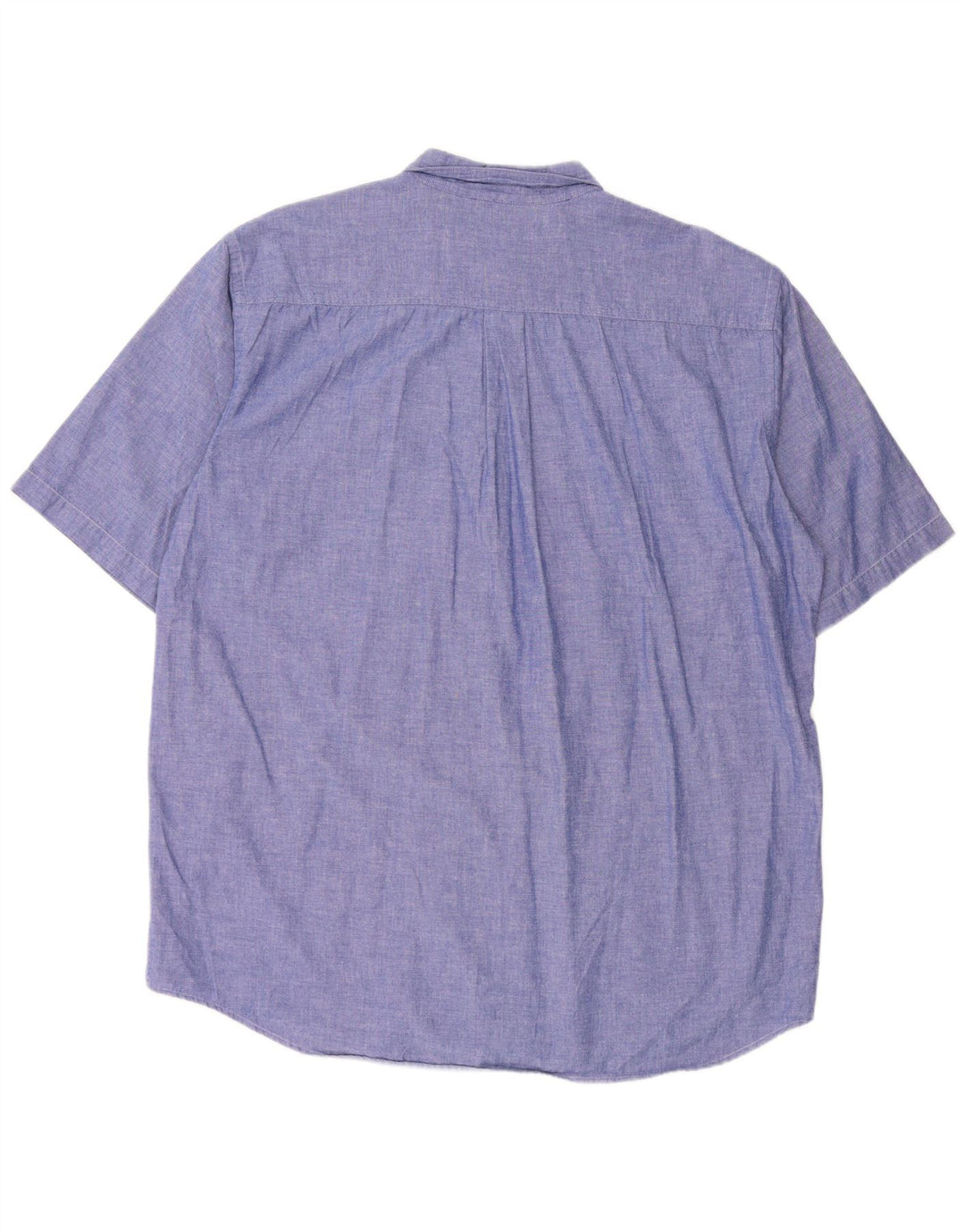 VINTAGE Mens Short Sleeve Shirt XL Blue