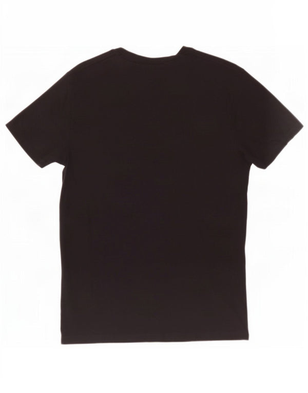 Champion Mens T-Shirt Top Small Black Cotton
