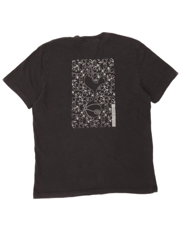 NIKE Mens Tottenham Hotspur Graphic T-Shirt Top Medium Black Cotton
