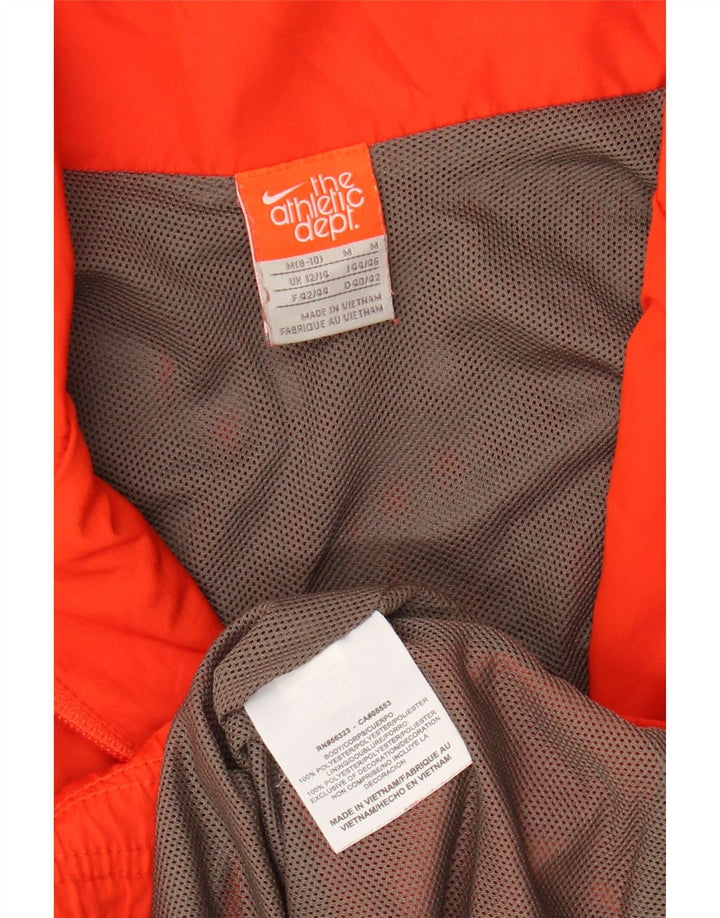 NIKE Womens Tracksuit Top Jacket UK 12/14 Medium Orange Polyester