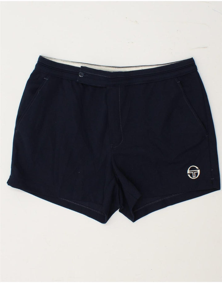 SERGIO TACCHINI Womens Chino Shorts W32 Large Navy Blue Polyester