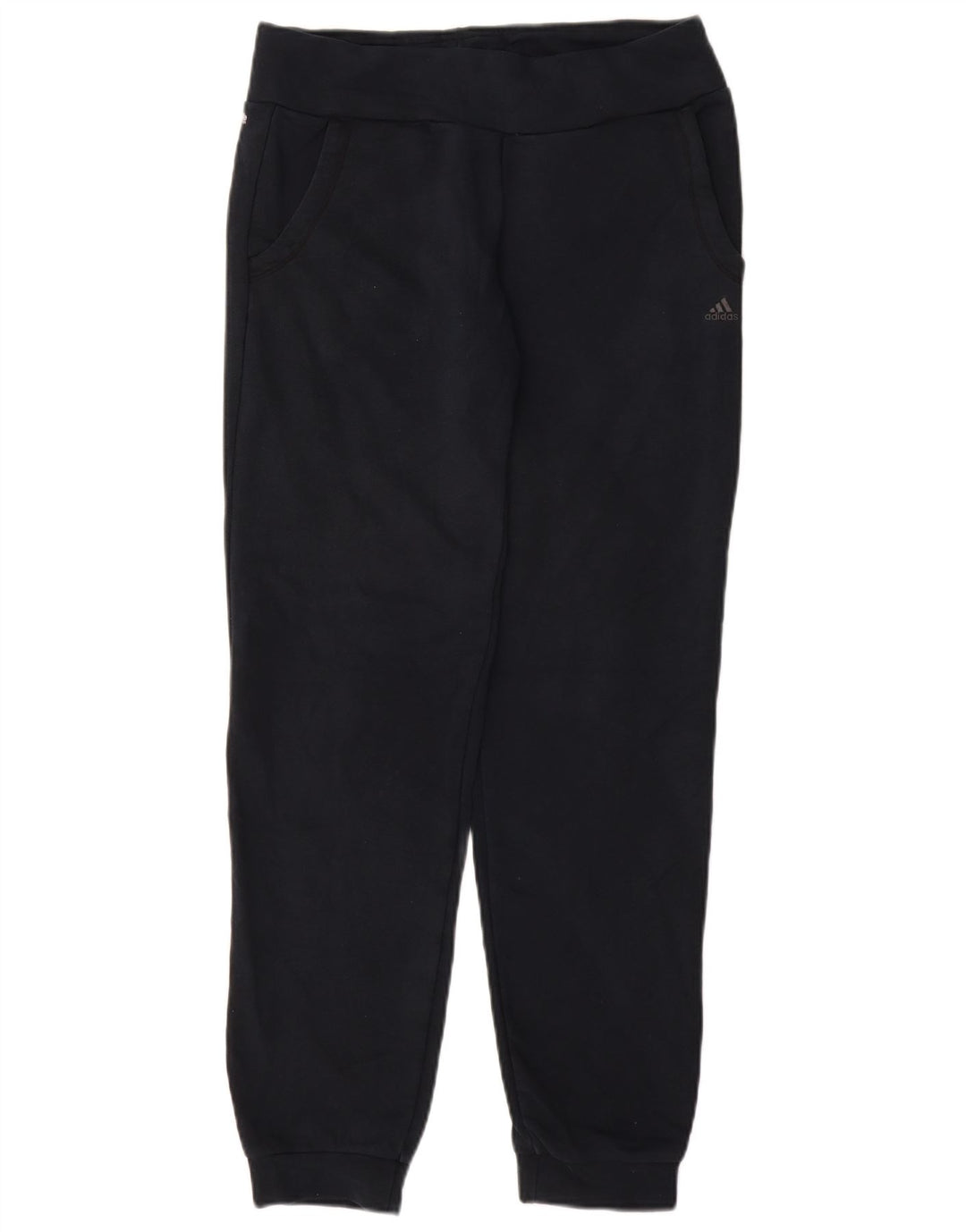 ADIDAS Womens Tracksuit Trousers Joggers UK 8/10 Small  Navy Blue