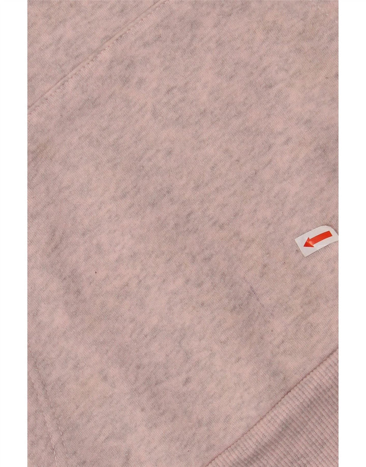 KAPPA Womens Oversized Graphic Hoodie Jumper UK 10 Small Pink Colourblock