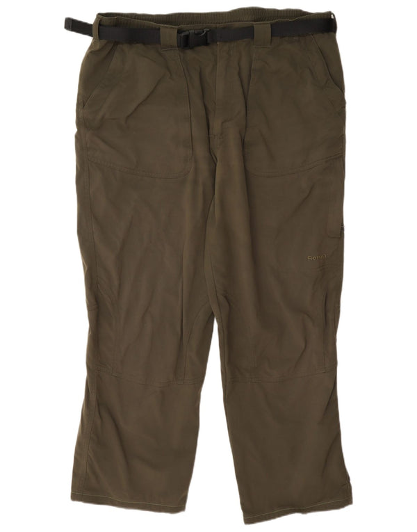 Rohan Mens Regular Cargo Trousers Large W35 L27 Khaki Polyamide