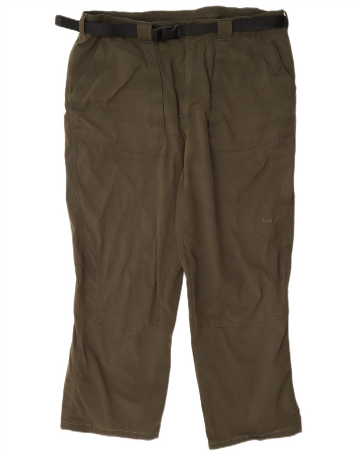 Rohan Mens Regular Cargo Trousers Large W35 L27 Khaki Polyamide
