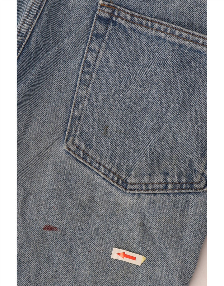 L.L.BEAN Mens Denim Shorts W34 Large Blue Cotton