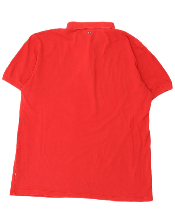 Napapijri Mens Polo Shirt 2XL Red