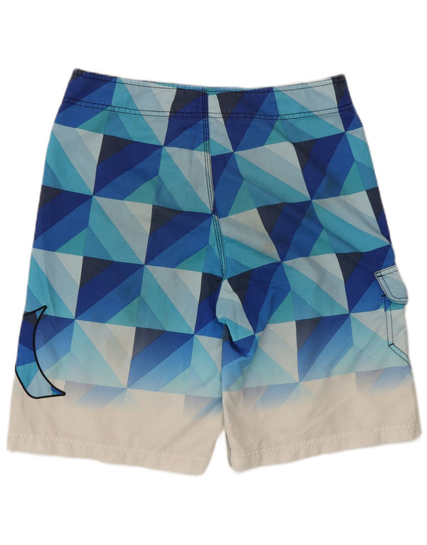 Hurley Mens Graphic Swimming Shorts Medium Blue Geometric