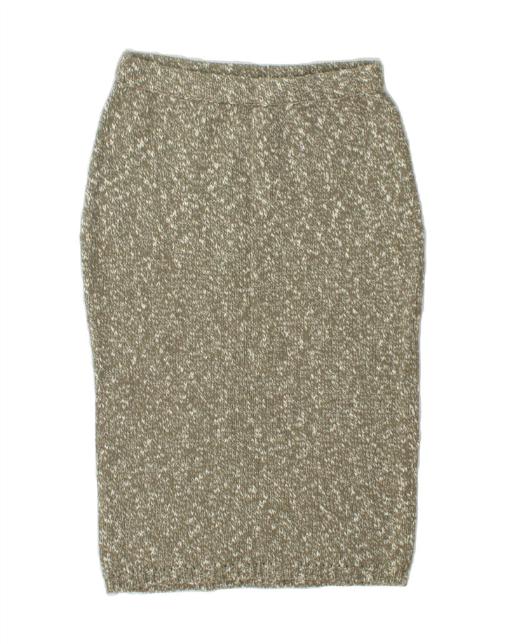 VINTAGE Womens Knit Pencil Skirt W26 Medium Grey Flecked Vintage Vintage and Second-Hand Vintage from Messina Hembry 