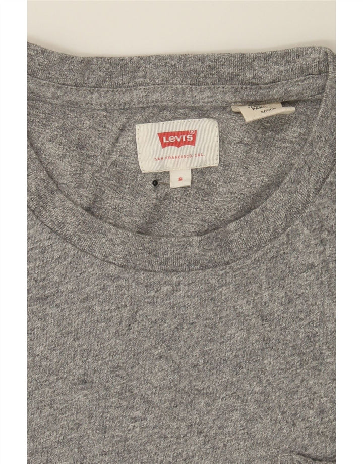 LEVI'S Mens T-Shirt Small Grey Cotton Vintage Levi's and Second-Hand Levi's from Messina Hembry 